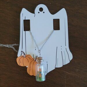 NWT Hot Topic Ghost in a Bottle Necklace
